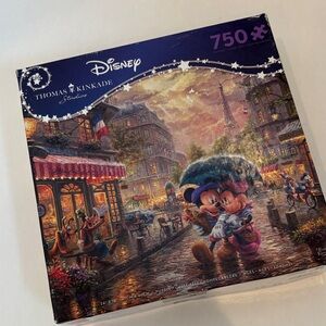 Ceaco‎ Disney Thomas Kinkaid Minnie Mickey Paris Jigsaw Puzzle Love Valentines